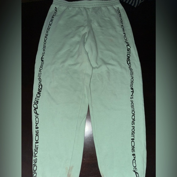 Light green official Ariana grande positions sweatshirt and joggers set - Picture 4 of 4